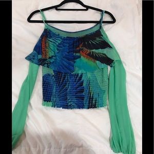 Bebe cold shoulder top